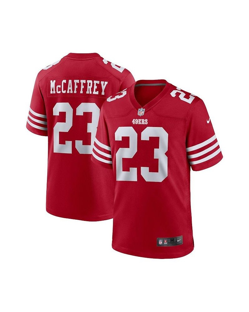 Men's Christian McCaffrey Scarlet San Francisco 49ers Game Player Jersey $33.17 Jersey