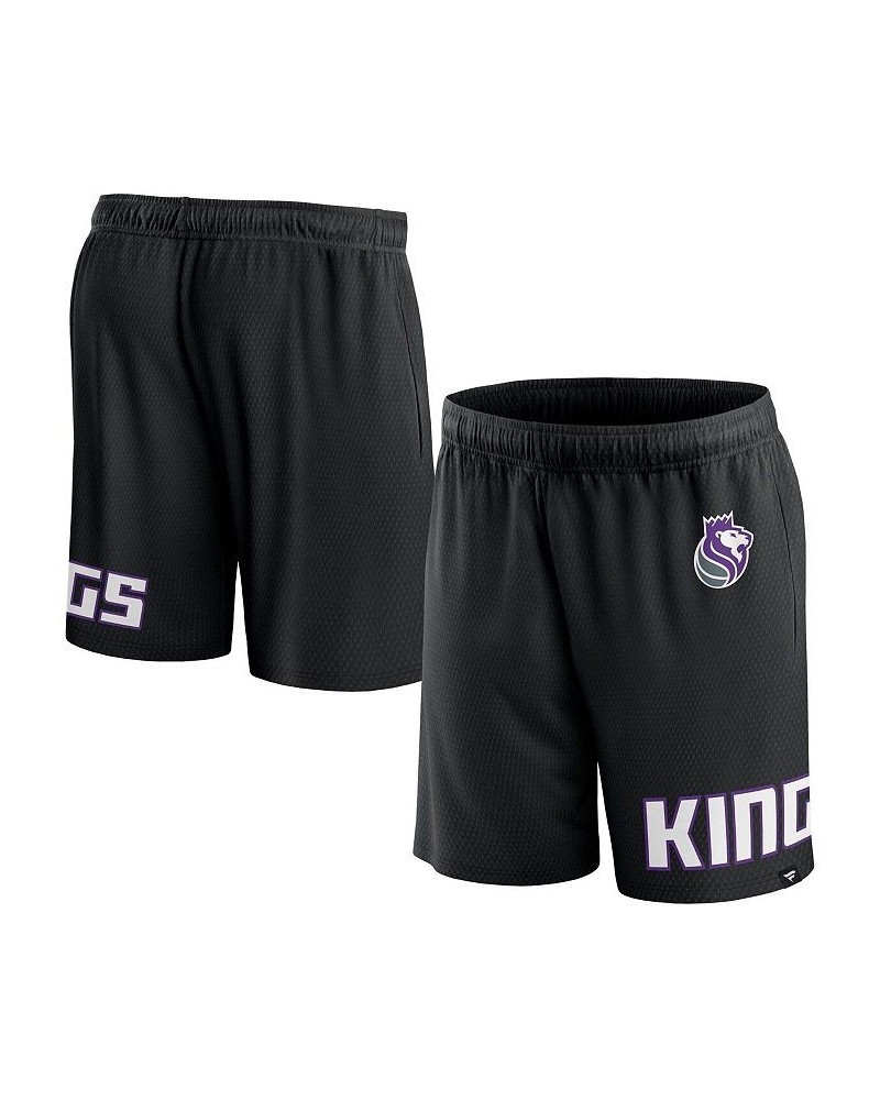 Men's Branded Black Sacramento Kings Free Throw Mesh Shorts $21.99 Shorts