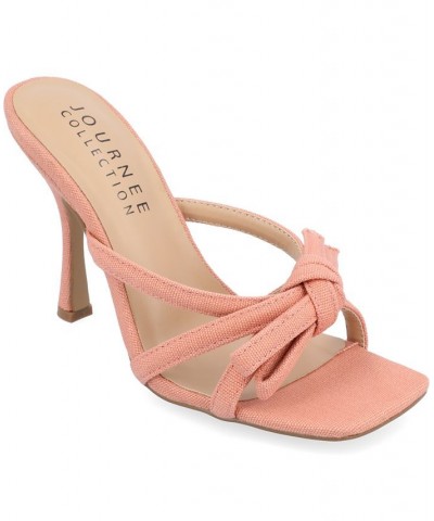 Women's Cilicia Stiletto Sandal Pink $49.39 Shoes