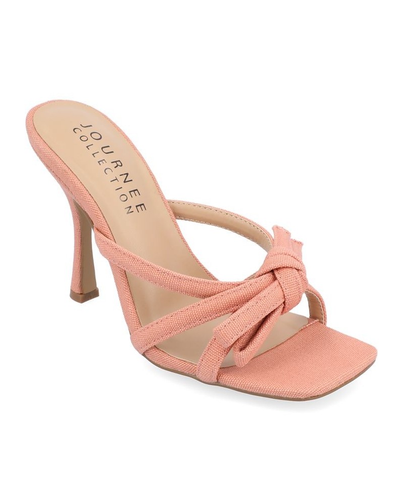 Women's Cilicia Stiletto Sandal Pink $49.39 Shoes