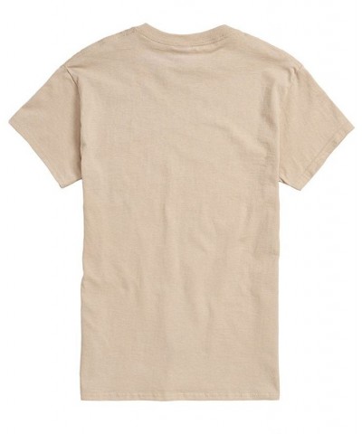 Men's Short Sleeve Peanuts Varsity Sports T-shirt Tan/Beige $17.15 T-Shirts