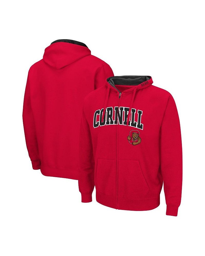 Men's Red Cornell Big Red Arch and Logo 3.0 Full-Zip Hoodie $34.19 Sweatshirt