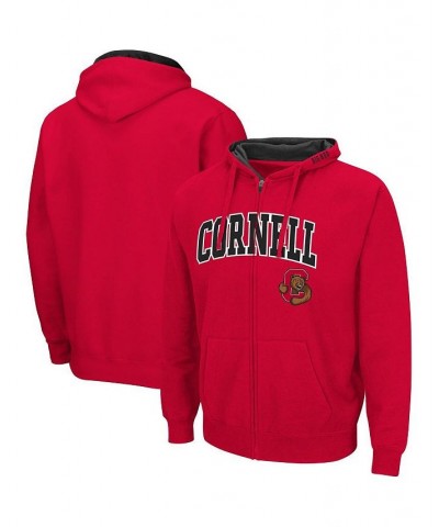 Men's Red Cornell Big Red Arch and Logo 3.0 Full-Zip Hoodie $34.19 Sweatshirt