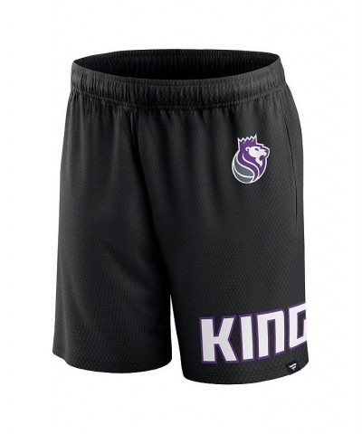 Men's Branded Black Sacramento Kings Free Throw Mesh Shorts $21.99 Shorts