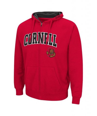 Men's Red Cornell Big Red Arch and Logo 3.0 Full-Zip Hoodie $34.19 Sweatshirt