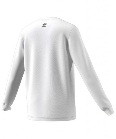 Men's Impossible Crewneck Long-Sleeve Graphic T-Shirt White $22.00 T-Shirts