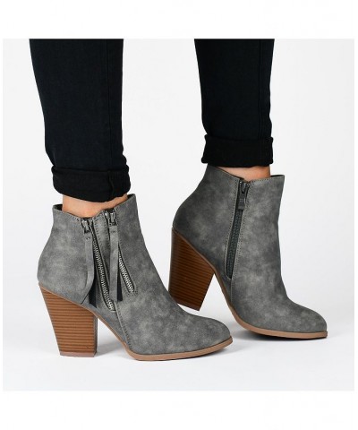 Women's Vally Zipper Bootie Black $37.40 Shoes