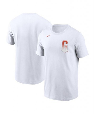 Men's White San Francisco Giants Team City Connect Wordmark T-shirt $18.90 T-Shirts