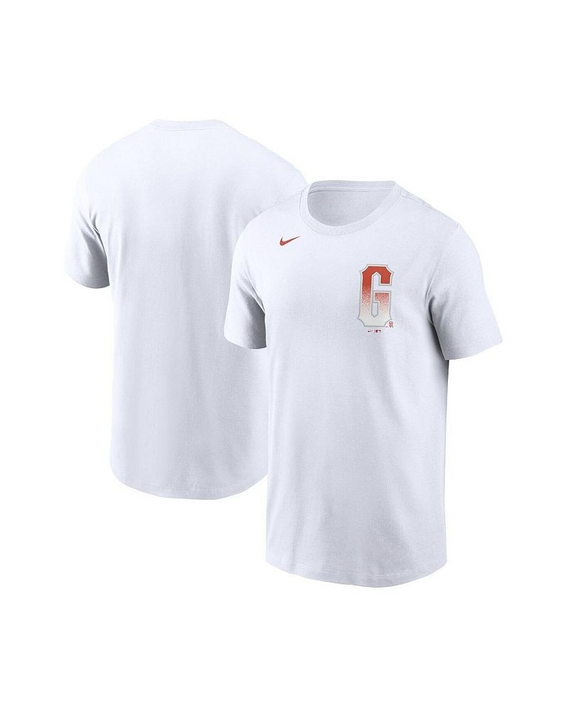 Men's White San Francisco Giants Team City Connect Wordmark T-shirt $18.90 T-Shirts