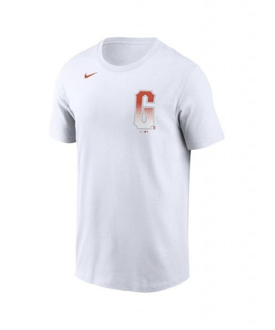 Men's White San Francisco Giants Team City Connect Wordmark T-shirt $18.90 T-Shirts