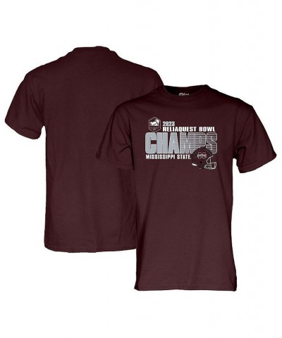 Men's Maroon Mississippi State Bulldogs 2023 ReliaQuest Bowl Champions T-shirt $18.40 T-Shirts