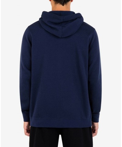 Men's Icon Chest Logo Full Zip Hooded Sweatshirt Obsidian $34.45 Sweatshirt