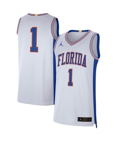 Men's Brand 1 White Florida Gators Retro Limited Jersey $51.60 Jersey