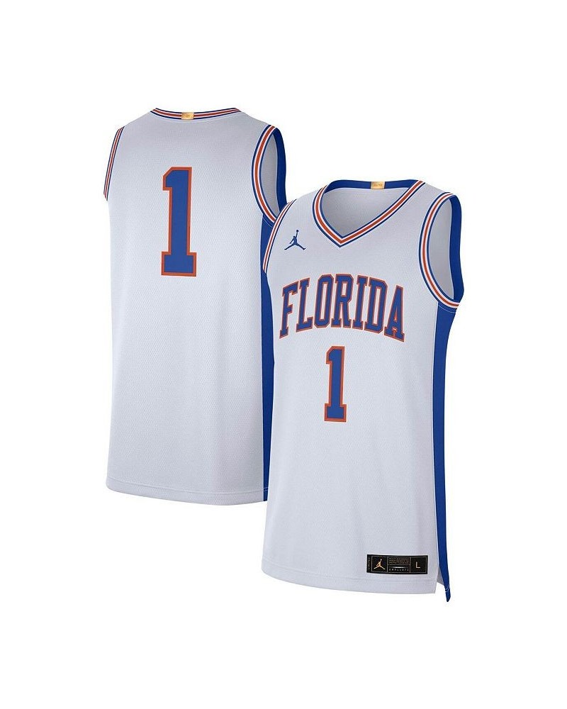 Men's Brand 1 White Florida Gators Retro Limited Jersey $51.60 Jersey