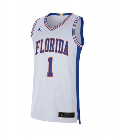 Men's Brand 1 White Florida Gators Retro Limited Jersey $51.60 Jersey