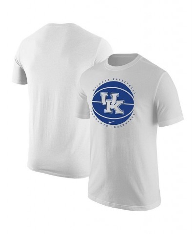 Men's White Kentucky Wildcats Basketball Logo T-shirt $19.32 T-Shirts