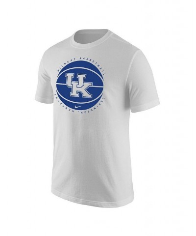 Men's White Kentucky Wildcats Basketball Logo T-shirt $19.32 T-Shirts