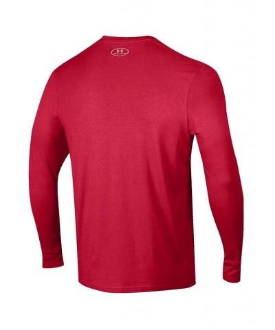 Men's Red Maryland Terrapins Shooter Performance Long Sleeve T-shirt $28.99 T-Shirts