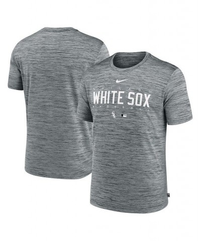 Men's Heather Gray Chicago White Sox Authentic Collection Velocity Performance Practice T-shirt $26.49 T-Shirts