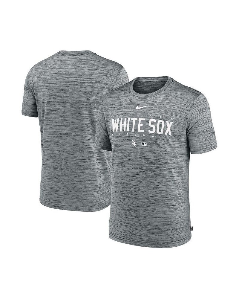 Men's Heather Gray Chicago White Sox Authentic Collection Velocity Performance Practice T-shirt $26.49 T-Shirts