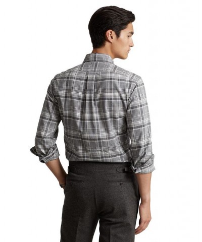 Men's Classic-Fit Plaid Oxford Shirt PD01 $58.05 Shirts