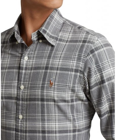 Men's Classic-Fit Plaid Oxford Shirt PD01 $58.05 Shirts