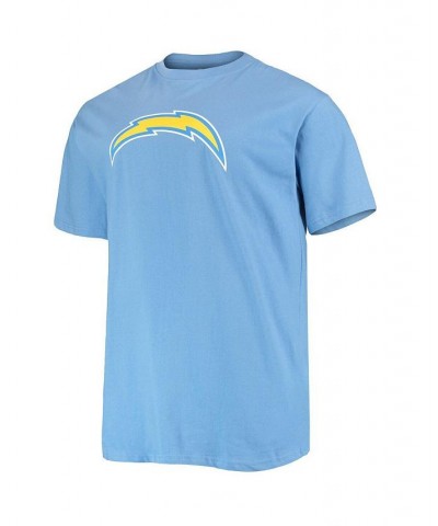 Men's Branded Justin Herbert Powder Blue Los Angeles Chargers Big and Tall Player Name and Number T-shirt $18.00 T-Shirts