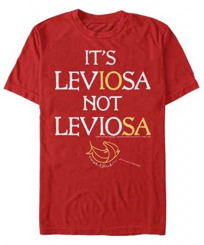 Men's Leviosa Short Sleeve Crew T-shirt Red $17.84 T-Shirts