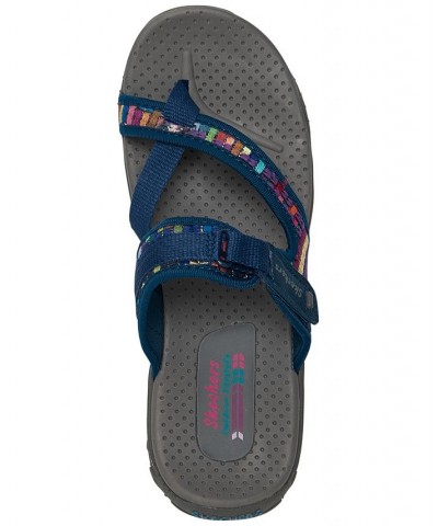 Women's Reggae - Mad Swag Athletic Sandals Blue $32.45 Shoes