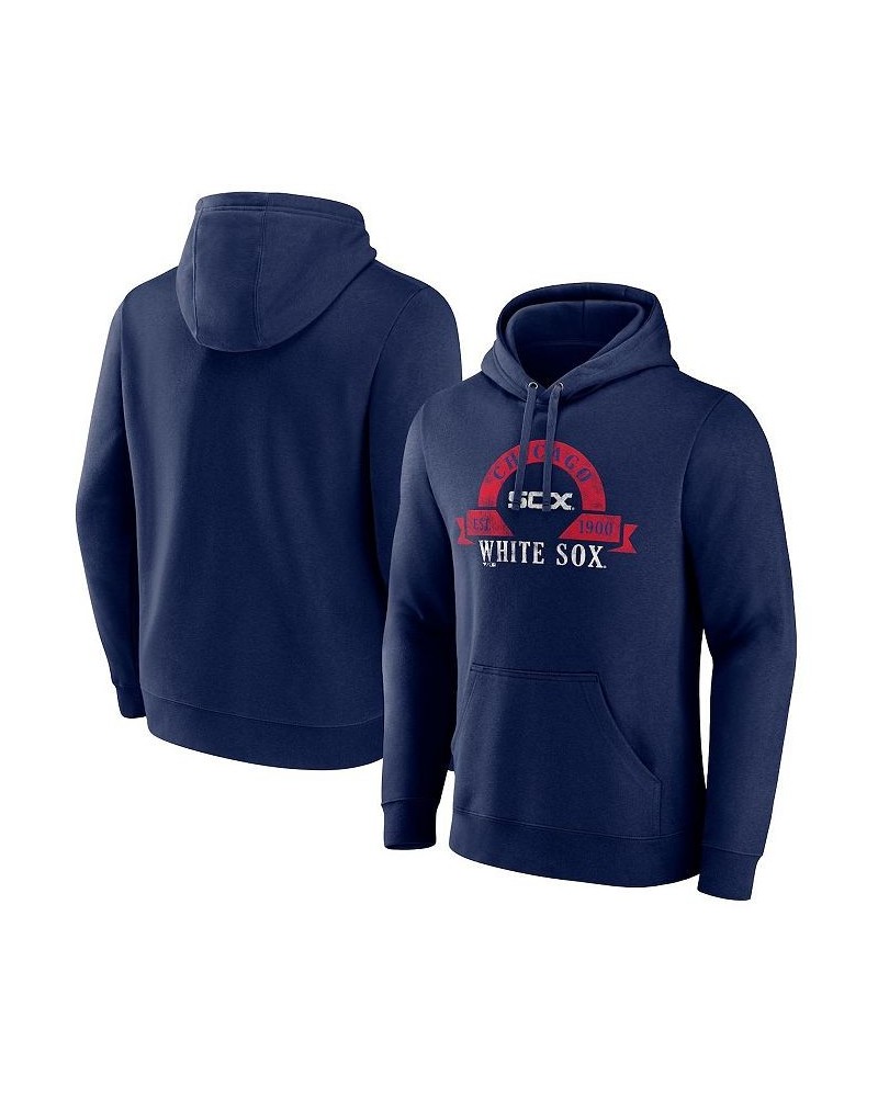 Men's Branded Navy Chicago White Sox Big and Tall Utility Pullover Hoodie $41.65 Sweatshirt