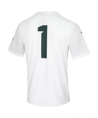 Men's 1 White Michigan State Spartans Untouchable Game Jersey $40.25 Jersey