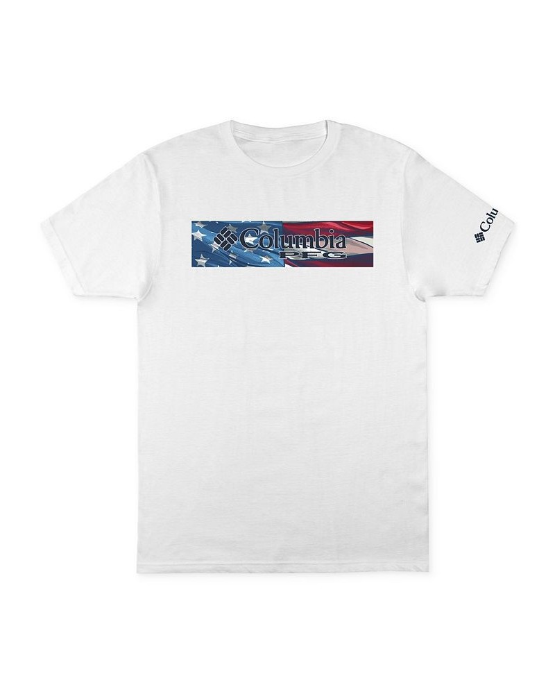 Men's Americana Logo-Print T-Shirt White $12.71 T-Shirts