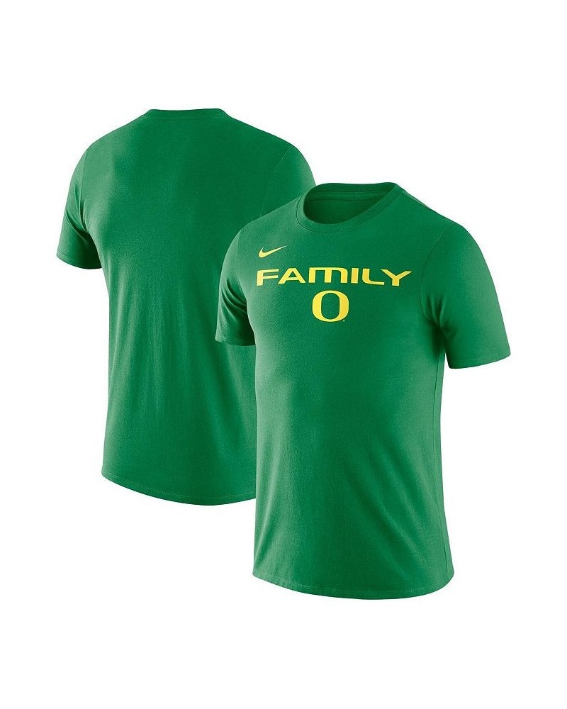 Men's Green Oregon Ducks Family T-shirt $15.39 T-Shirts