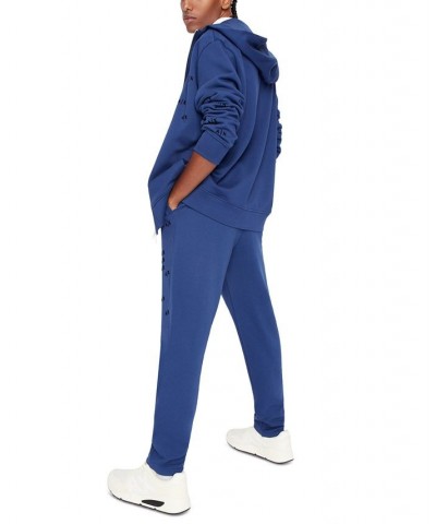 Men's Signature Fleece Logo Sweatpants Blue $39.48 Pants