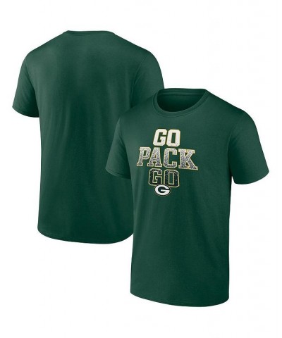 Men's Branded Green Green Bay Packers Go Pack Go Heavy Hitter T-shirt $21.59 T-Shirts