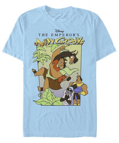 Men's New Groove Short Sleeve Crew T-shirt Blue $18.54 T-Shirts