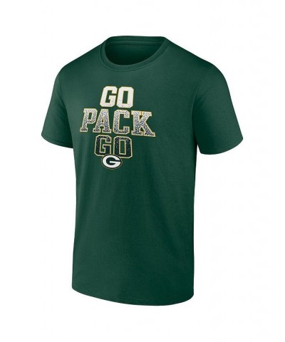 Men's Branded Green Green Bay Packers Go Pack Go Heavy Hitter T-shirt $21.59 T-Shirts