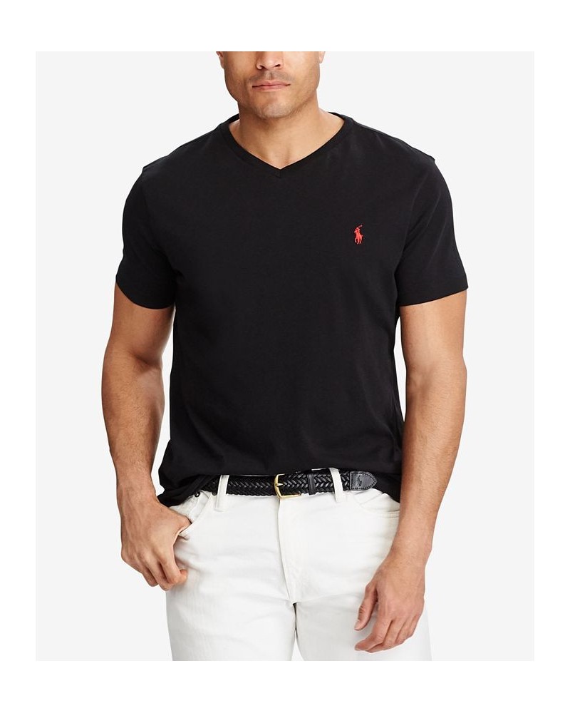 Men's Big & Tall Classic Fit V-Neck T-Shirt Black $27.30 T-Shirts