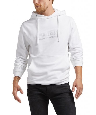 Men's Logo Hoodie Sweatshirt White $29.58 Sweatshirt