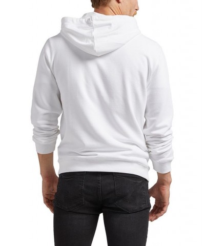 Men's Logo Hoodie Sweatshirt White $29.58 Sweatshirt