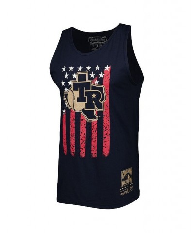 Men's Navy Texas Rangers Cooperstown Collection Stars and Stripes Tank Top $20.16 T-Shirts