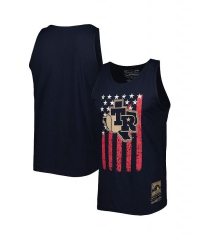 Men's Navy Texas Rangers Cooperstown Collection Stars and Stripes Tank Top $20.16 T-Shirts