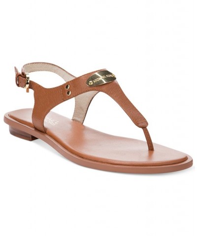 Women's MK Plate Flat Thong Sandals PD02 $52.25 Shoes