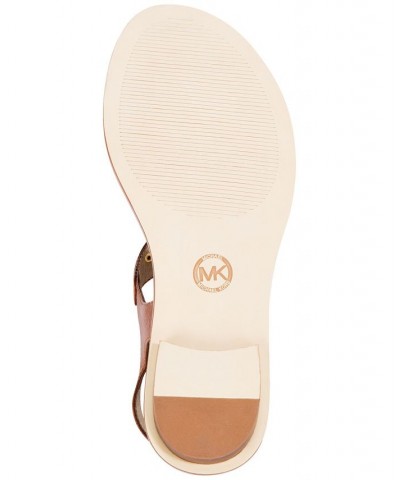 Women's MK Plate Flat Thong Sandals PD02 $52.25 Shoes