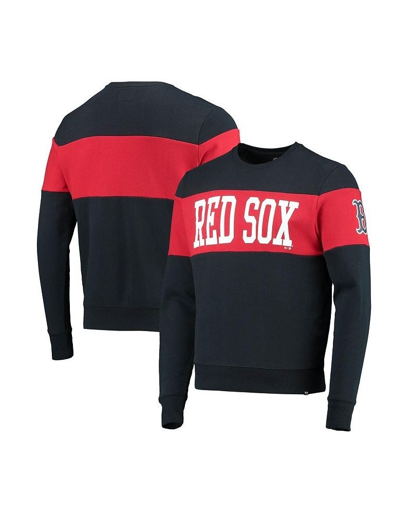 Men's '47 Navy Boston Red Sox Interstate Pullover Sweatshirt $36.00 Sweatshirt