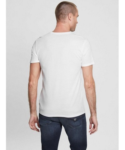 Men's Embossed Logo Short Sleeves T-shirt White $26.46 T-Shirts