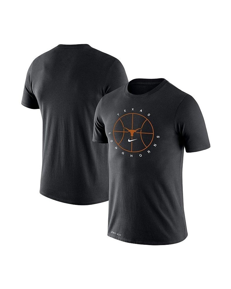 Men's Black Texas Longhorns Basketball Icon Legend Performance T-shirt $25.99 T-Shirts