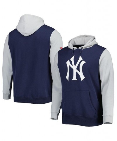 Men's Navy, Gray New York Yankees Team Pullover Hoodie $35.70 Sweatshirt