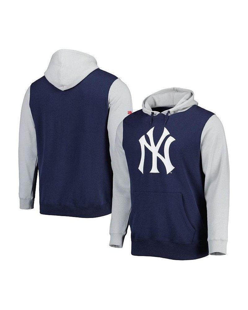 Men's Navy, Gray New York Yankees Team Pullover Hoodie $35.70 Sweatshirt