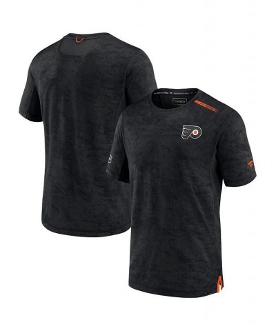 Men's Branded Black Philadelphia Flyers Authentic Pro Rink Premium Camo T-Shirt $24.20 T-Shirts